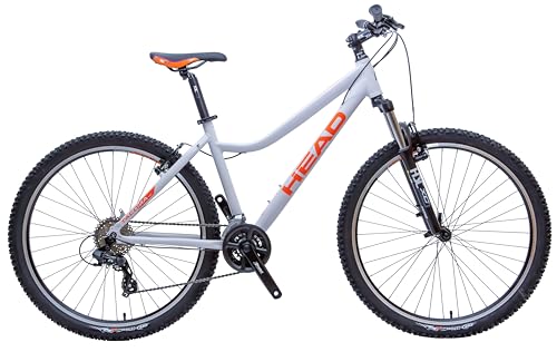 HEAD Women's Tacoma 1.0 Mountain Bike, Light Grey/Orange, 48 von HEAD