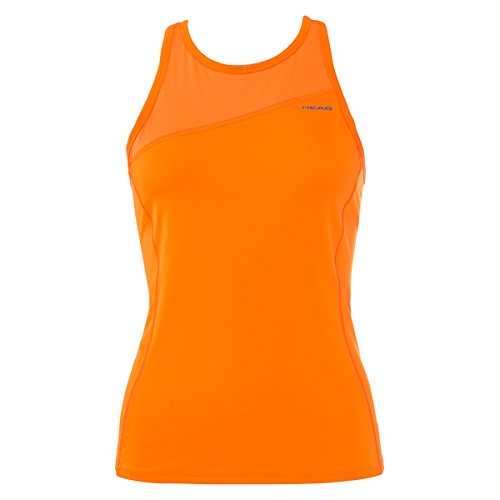 HEAD Damen Vision Tank Women Tops, orange, XL von HEAD