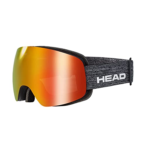 HEAD GLOBE FMR Ski- und Snowboardbrille für Erwachsene, Unisex, Red/Melange von HEAD