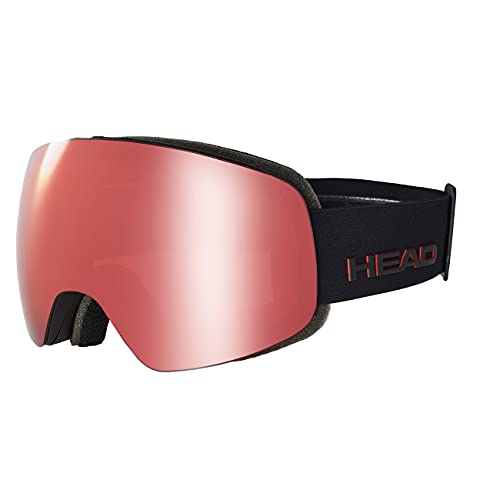 HEAD GLOBE TVT Ski- und Snowboardbrille für Erwachsene, Unisex, Red/Black von HEAD
