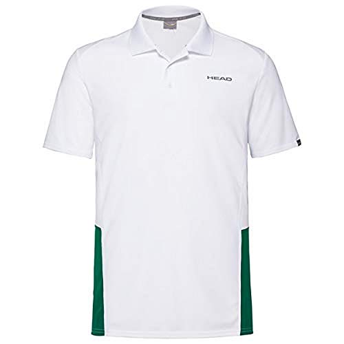 HEAD Tech Polo Shirt White/Green 3XL von HEAD