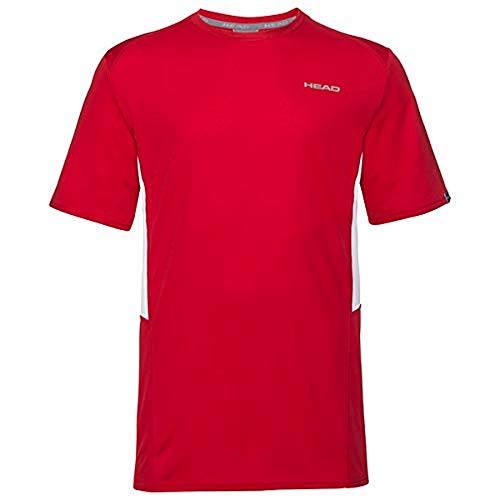 HEAD Jungen CLUB Tech B T-shirts CLUB Tech T-Shirt B, red, M (Herstellergröße: 140) von HEAD