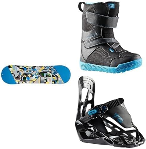 HEAD Kids Snowboard Ausrüstung: Rowdy Kid Snowboard + Kid LYT Velcro Snowboardboots + P Kid Snowboard-Bindung von HEAD