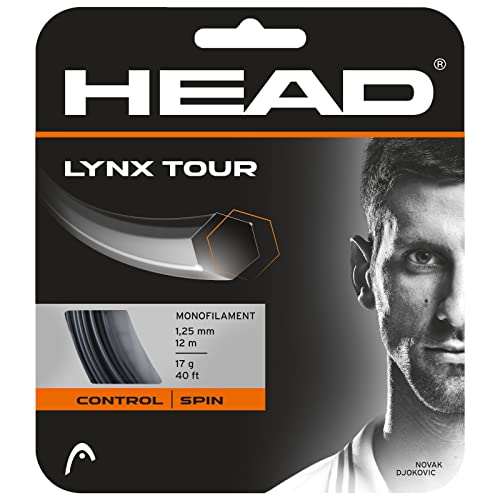 HEAD Unisex-Adult Lynx Tour Tennis-Saite, Schwarz, 1.25 mm / 17 g von HEAD