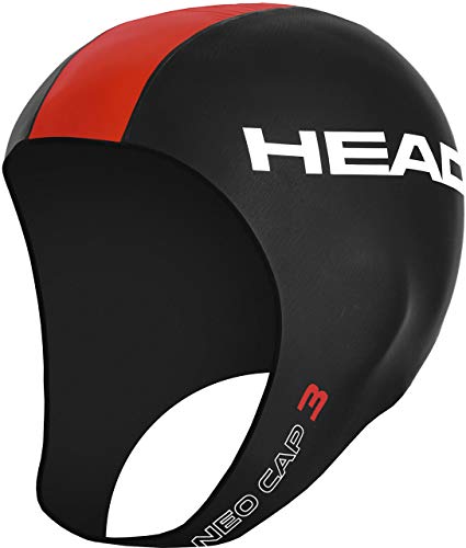 HEAD Neo Cap Black-red Größe S/M 2019 Badekappe von HEAD