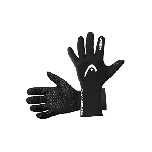 HEAD Neo Grip Handschuhe, Unisex, Erwachsene, Schwarz, 44 von HEAD