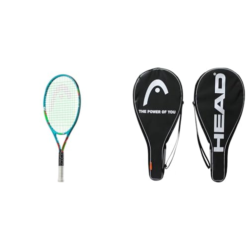 HEAD Novak 25 Tennisschläger, Blau, Griffstärke 05, 8-10 Jahre & Full Size Schlägerhülle Thermobag für 1 Tennisschläger von HEAD