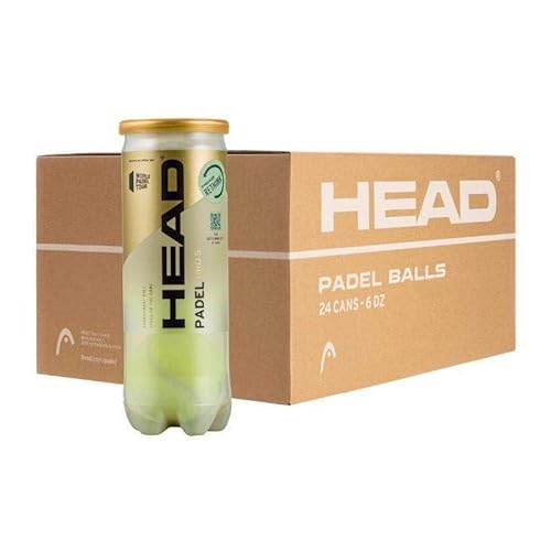 HEAD Unisex Jugend Pro S Box mit 24 Bällen Padel, gelb, M von HEAD