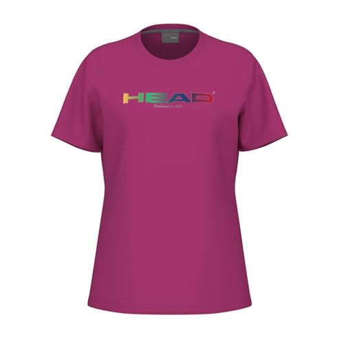 HEAD Rainbow T-Shirt Women, Vivid Pink von HEAD