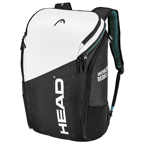 HEAD Unisex – Adult Rebels Backpack/Skibag Rucksack, schwarz/weiß, One Size von HEAD