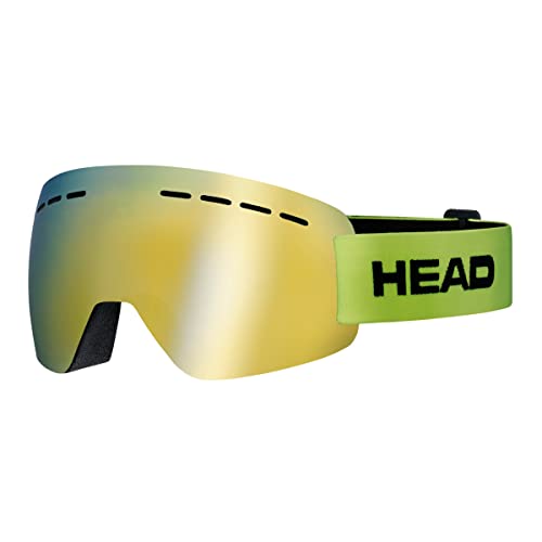 HEAD SOLAR FMR Ski- und Snowboardbrille für Erwachsene, Unisex, Lime von HEAD