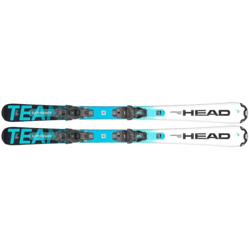 HEAD Supershape Team Easy JRS with JRS 4.5 GW CA BR.80[I] Bindings Junior Skis, Farbe: Weiß/Blau (314203+100923) von HEAD