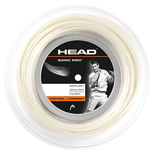 HEAD Unisex-Erwachsene Sonic Pro Rolle Tennis-Saite, White, 16 von HEAD