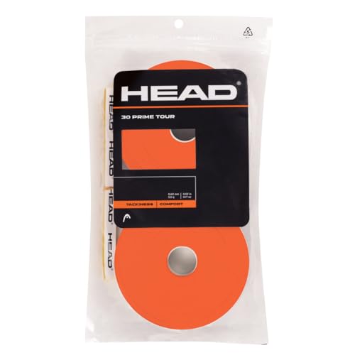HEAD Unisex-Adult 30 Prime Tour Tennis Griffband, Orange, One Size von HEAD