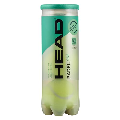 HEAD Unisex-Adult 3B ONE-6DZ Padel Ball, gelb, One Size von HEAD