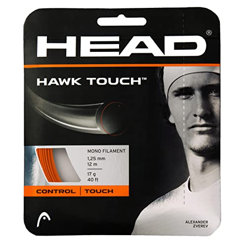 HEAD Unisex-Adult Hawk Touch Tennis-Saite, Rot, 1.20 mm / 18 g von HEAD