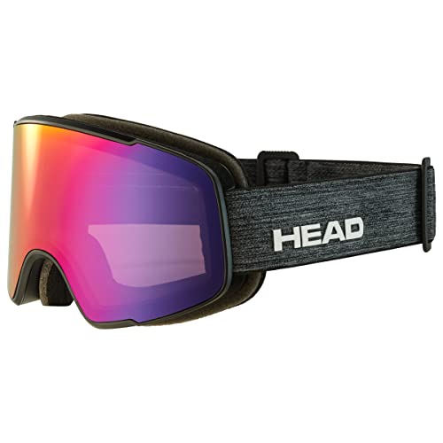 HEAD Unisex – Adult Horizon 2.0 5K Ski-und Snowboardbrille Skibrille, red/Melange, One Size von HEAD