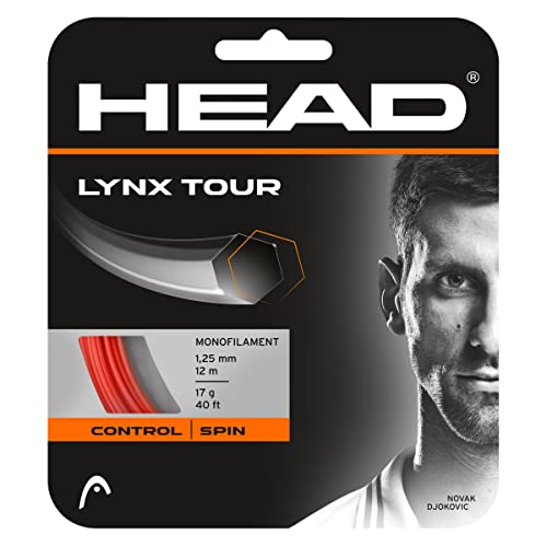 HEAD Unisex-Adult Lynx Tour Tennis-Saite, Orange, 1.20 mm / 18 g von HEAD