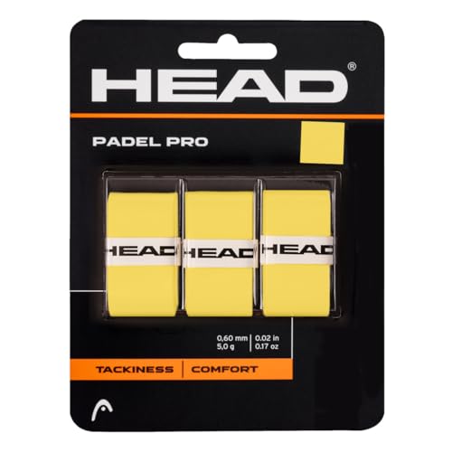 HEAD Unisex-Adult Padel Pro Griffband, Gelb, One Size von HEAD
