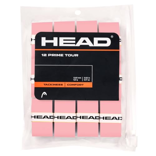 HEAD Unisex-Adult 12 Prime Tour Tennis Griffband, Pink, One Size von HEAD