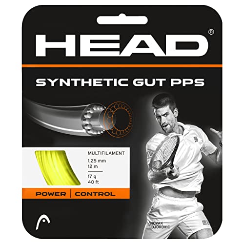 HEAD Unisex-Adult Synthetic Gut PPS Set Tennis-Saite, Gelb, 1.20 mm / 18 g von HEAD