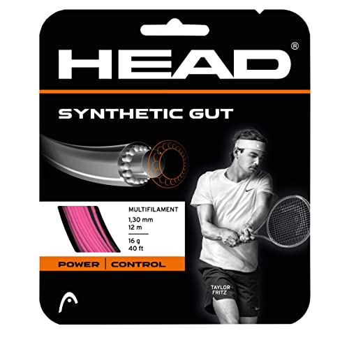 HEAD Unisex-Adult Synthetic Gut Tennis-Saite, Pink, 1.25 mm / 17 g von HEAD