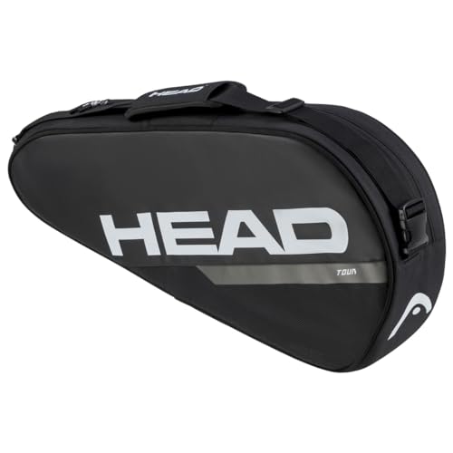 HEAD Unisex-Adult Tour Racket Bag S Tennistasche, Schwarz/Weiß, S von HEAD