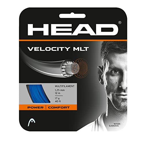 HEAD Unisex-Adult Velocity MLT Set Tennis-Saite, Blau, 1.40 mm / 15 g von HEAD
