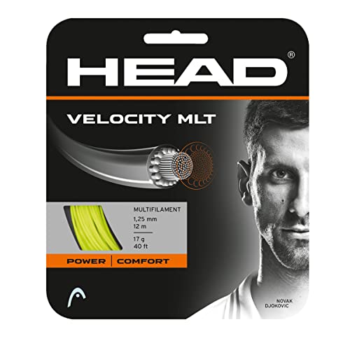 HEAD Unisex-Adult Velocity MLT Set Tennis-Saite, Gelb, 1.40 mm / 15 g von HEAD