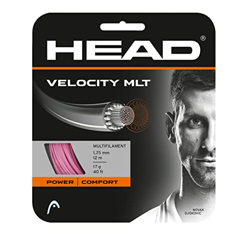 HEAD Unisex-Adult Velocity MLT Set Tennis-Saite, Pink, 1.35 mm / 15L g von HEAD