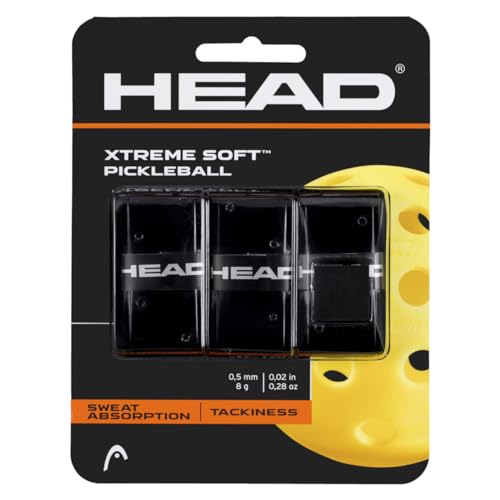 HEAD Unisex-Adult XtremeSoft Pickleball Griffband, schwarz, One Size von HEAD
