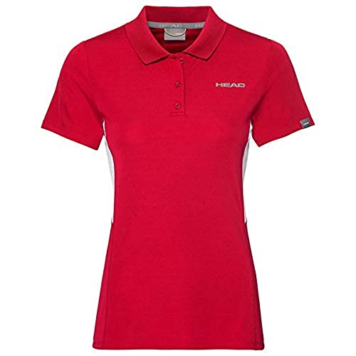 HEAD Unisex-Child Club Tech Polo Shirt G, Rot, XL von HEAD
