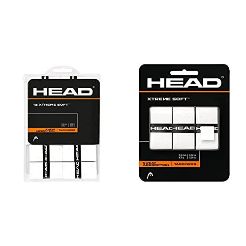 HEAD Unisex-Erwachsene 12 Xtremesoft Griffband, White, Einheitsgröße & Unisex-Erwachsene Xtremesoft Griffband, weiß, Einheitsgröße von HEAD