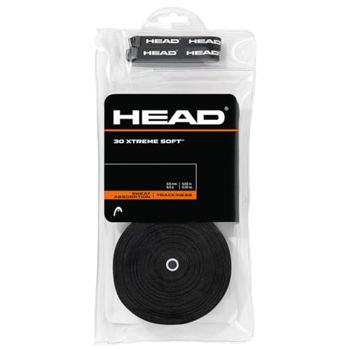 HEAD Unisex-Erwachsene 30 Xtremesoft Griffband, Black, Einheitsgröße von HEAD