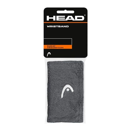 HEAD Unisex-Erwachsene 5 Schweißband, anthrazit, Einheitsgröße von HEAD