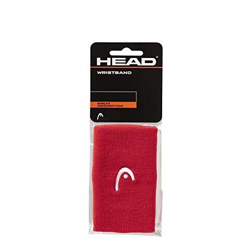 HEAD Unisex-Erwachsene 5 Schweißband, rot, Einheitsgröße von HEAD