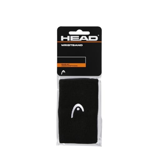 HEAD Unisex-Erwachsene 5 Schweißband, schwarz, Einheitsgröße von HEAD