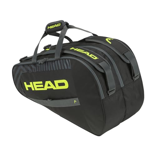 HEAD Base Padel Bag Padeltasche, schwarz/gelb, M von HEAD