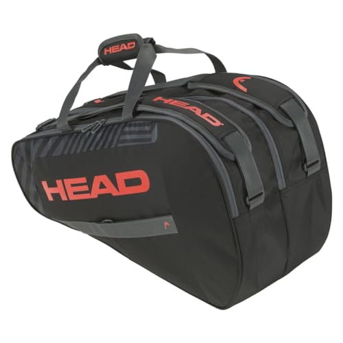 HEAD Base Padel Bag Padeltasche, schwarz/orange, M von HEAD