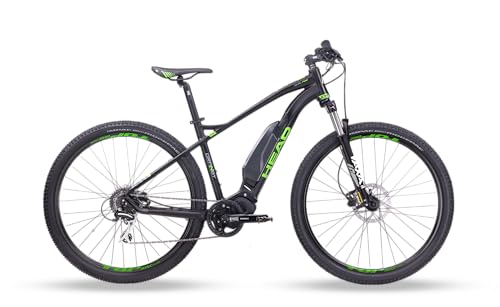 Head Unisex – Erwachsene Granby E-Mountainbike, matt schwarz/grün, 42 von HEAD