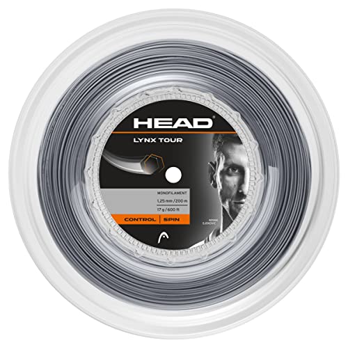 HEAD Unisex-Erwachsene Lynx Tour Reel Tennis-Saite, grau, 17 von HEAD