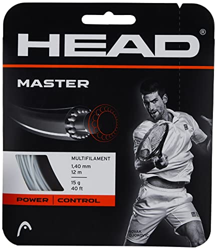 HEAD Unisex-Erwachsene Master Tennis-Saite, weiß, 15L von HEAD