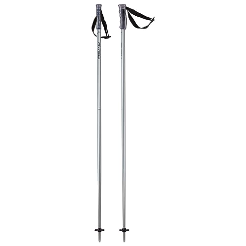 HEAD Unisex – Adult Multi Skistöcke, Brushed Aluminium/schwarz, 105 von HEAD