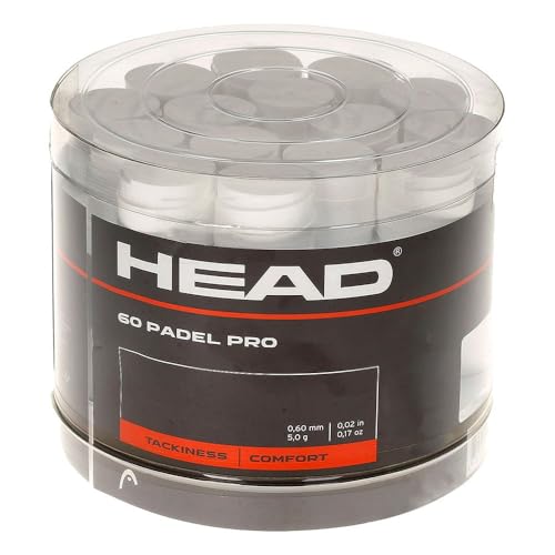 HEAD Unisex-Adult Padel Pro 60pcs Display Box Griffband, Grau, One Size von HEAD