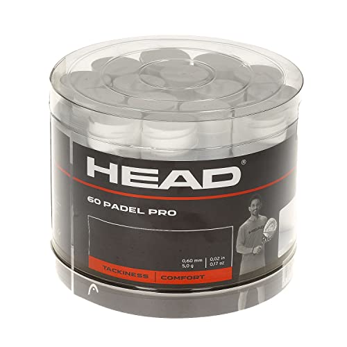 HEAD Unisex-Adult Padel Pro 60pcs Display Box Griffband, Schwarz, One Size von HEAD