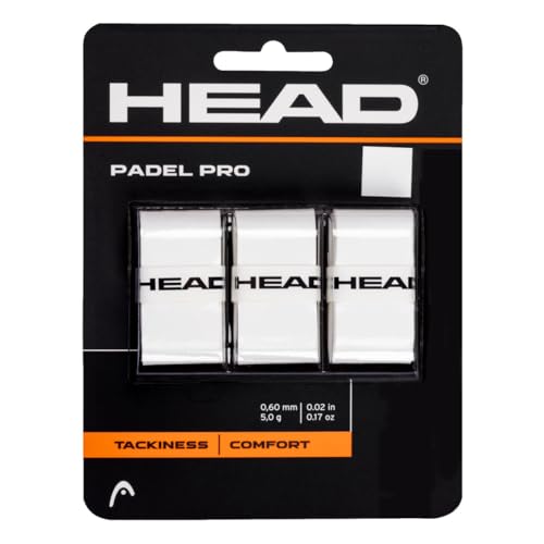 HEAD Unisex-Adult Padel Pro Griffband, Weiß, One Size von HEAD