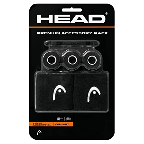 HEAD Unisex – Erwachsene Premium-Zubehörpaket, Black, Einheitsgröße von HEAD
