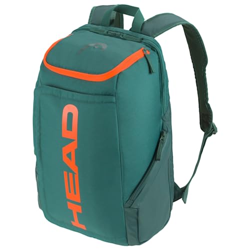 HEAD Unisex – Erwachsene Pro Backpack Tennisrucksack, Cyan/orange, 28L von HEAD