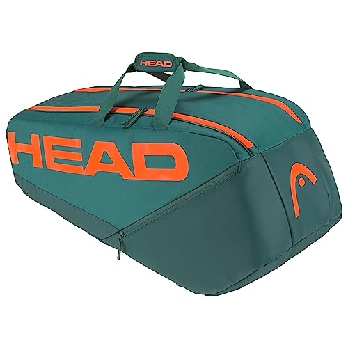 HEAD Unisex – Erwachsene Pro Racquet Bag Tennistasche, Cyan/orange, L von HEAD