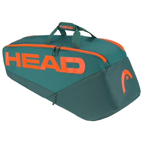 HEAD Unisex – Erwachsene Pro Racquet Bag Tennistasche, Cyan/orange, M von HEAD
